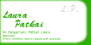 laura patkai business card